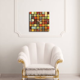 Wallity Reloj Decorativo Msk-02 Multicolor